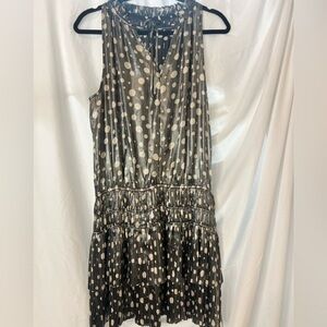 Anthropologie Current Air Metallic Polka Dot Dress – Size M​